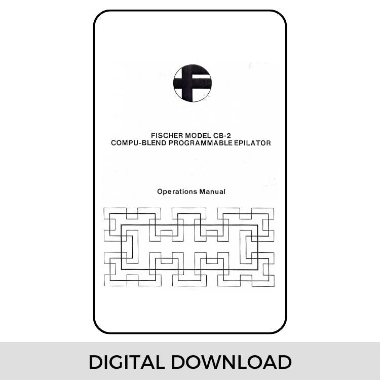 Manual for CB-2 Model Epilator | Digital Download