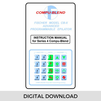 Manual for Model CB-X "Advanced Programmable" Epilator | Digital Download