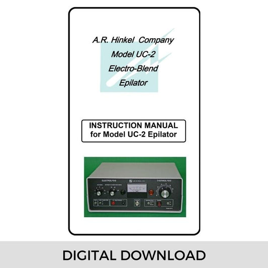 Manual for UC-2 "Electro-Blend" Epilator | Digital Download