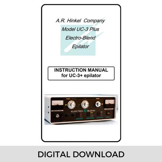 Manual for UC-3+ "Electro-Blend" Epilator | Digital Download